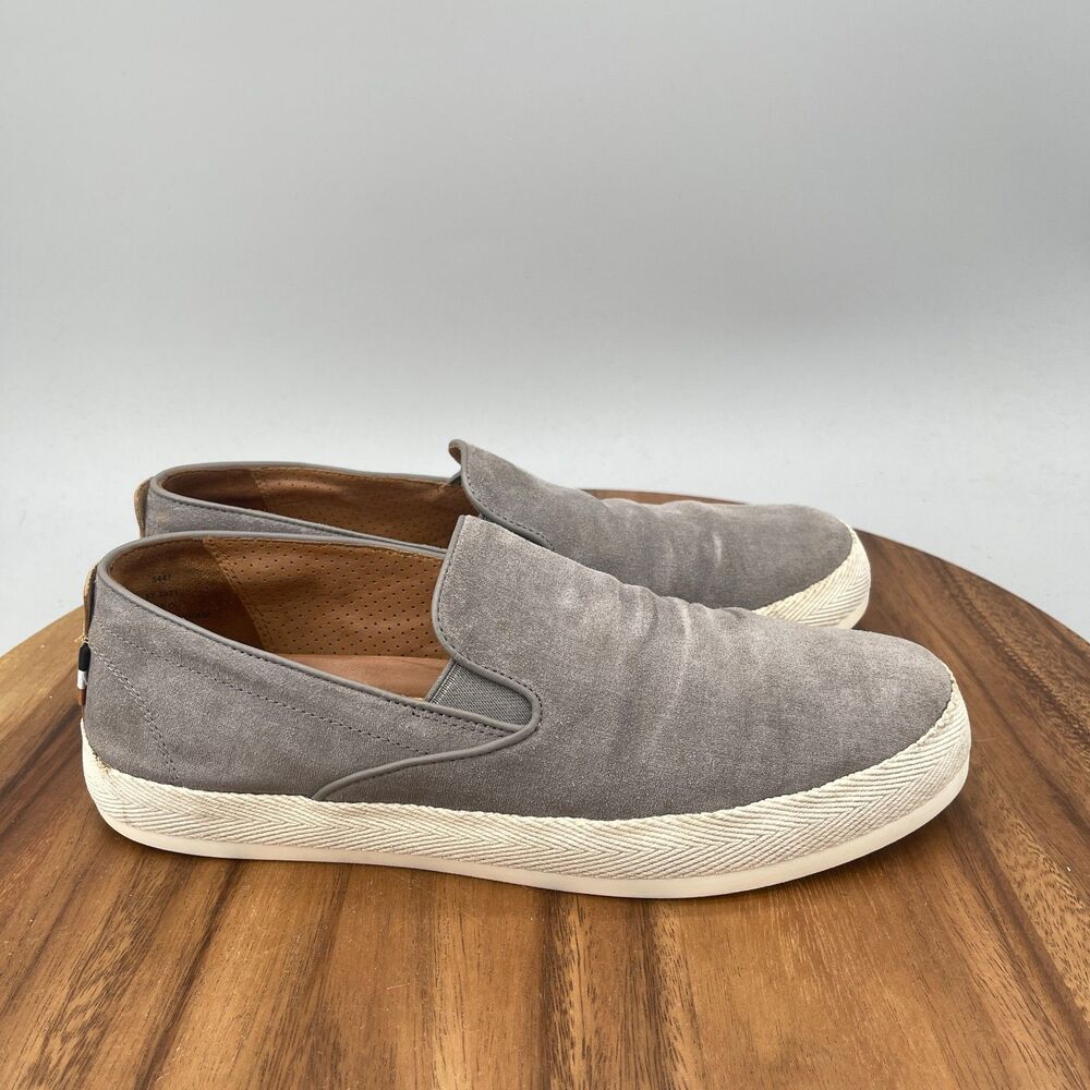 Allen Edmonds Holden Loafers Mens Size 8.5 D Gray Leather Slip On Casual Comfort